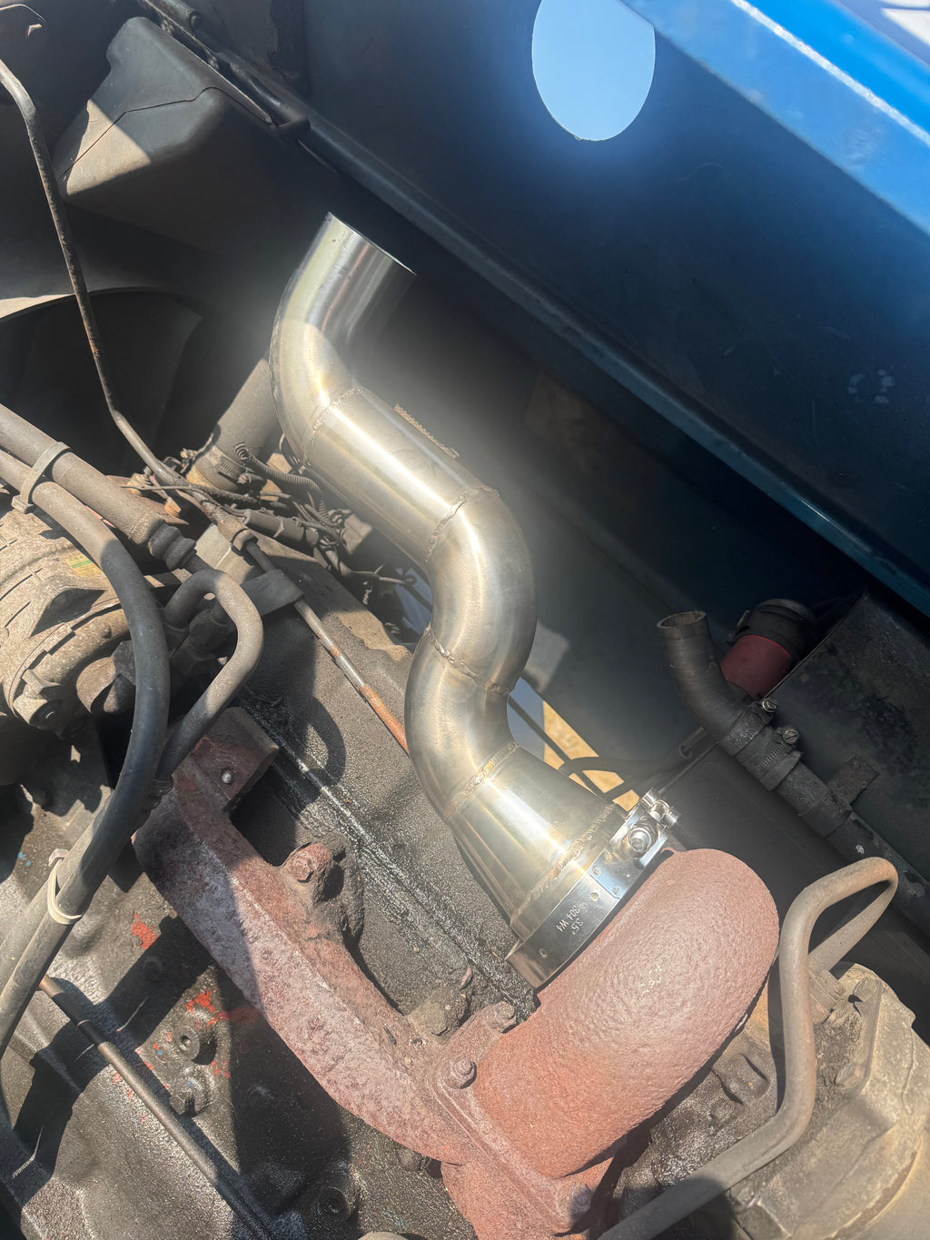 New Holland/Ford 7840/8340 Turbo Exhaust Box Delete Only!